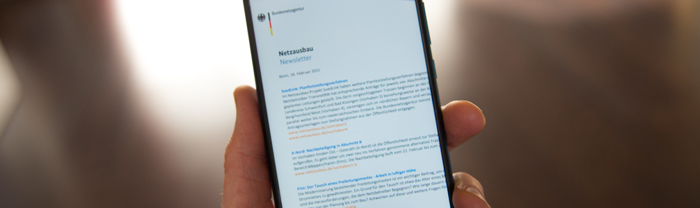 Netzausbau-Newsletter Netzausbau-Newsletter