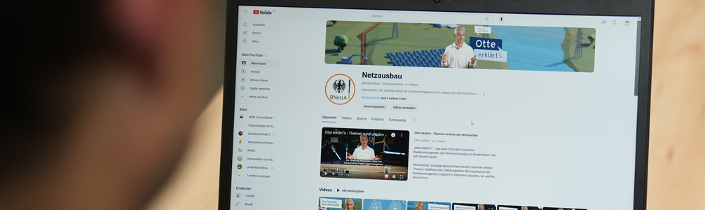 YouTube-Account zum Netzausbau YouTube-Account zum Netzausbau