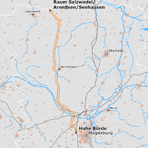 Trassenkorridor des Abschnitts Mechau – Niederndodeleben des BBPlG-Vorhabens 5a Trassenkorridor des Abschnitts Mechau – Niederndodeleben des BBPlG-Vorhabens 5a