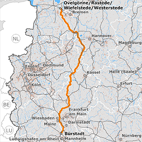Vorschlagstrasse zwischen den Netzverknüpfungspunkten Ovelgönne/Rastede/Wiefelstede/Westerstede und Bürstadt (BBPlG-Vorhaben 82) Vorschlagstrasse zwischen den Netzverknüpfungspunkten Ovelgönne/Rastede/Wiefelstede/Westerstede und Bürstadt (BBPlG-Vorhaben 82)