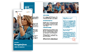 Flyer zum Thema Antragskonferenzen, Version mit Präferenzraum